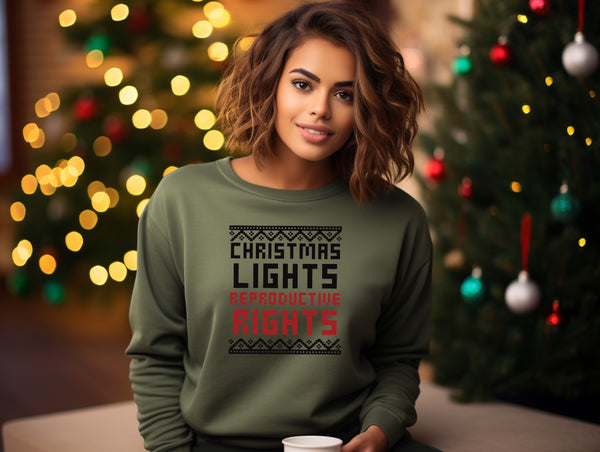 Christmas Lights & Repo rights| Ugly Christmas Unisex Sweater| Dope Soul Village