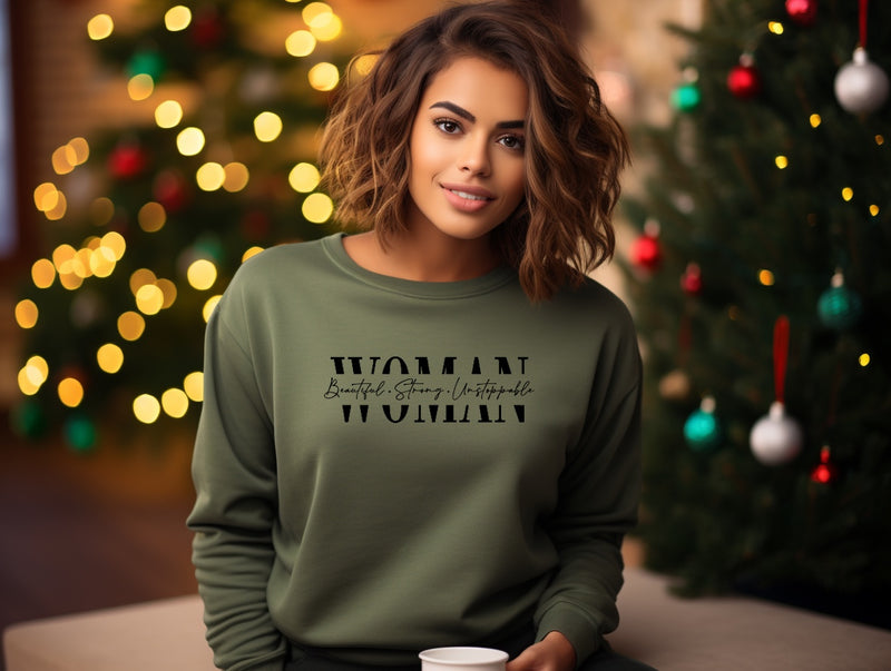 Women...Beautiful,Strong, Unstoppable | Feminist Sweater | Dope Soul Village