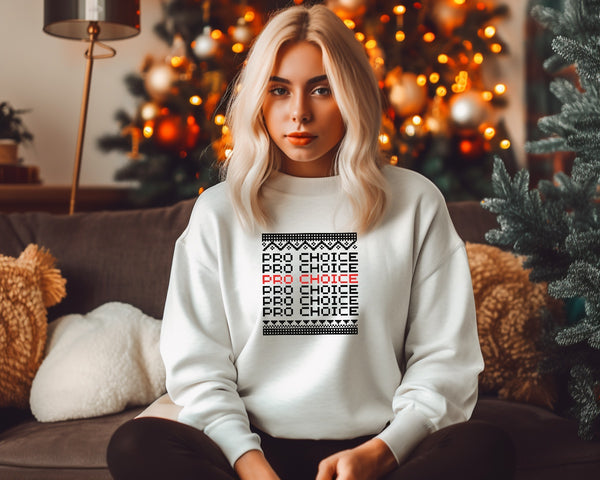 Pro Choice x 3| Ugly Christmas Unisex Sweater| Dope Soul Village