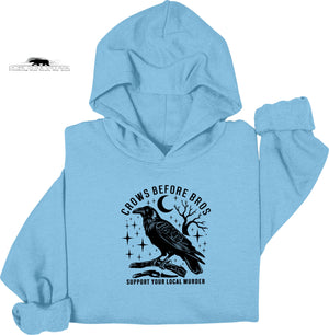Crows Before Bros | Witchy Feminist Hoodie| Dope Soul Village