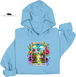 🌱 Gardening Because Murder Is Wrong Tarot Hoodie | Dope Soul Village