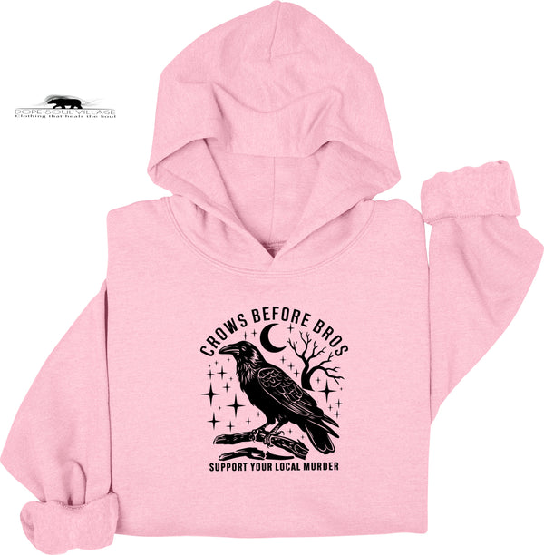Crows Before Bros | Witchy Feminist Hoodie| Dope Soul Village