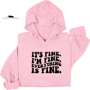 It’s fine I’m fine everything is fine | Mental Health Hoodie | Dope Soul Village | feminist UK based business