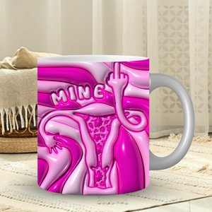 “MINE” Mug – 11oz 3D Wrap-Around Mug | Bold Feminist Statement | Women-Owned UK Business