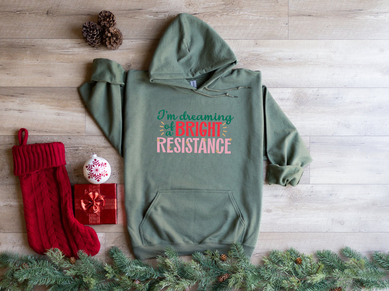 I'm Dreaming of a Bright Resistance| Christmas Feminist Unisex Hoodie| Dope Soul Village