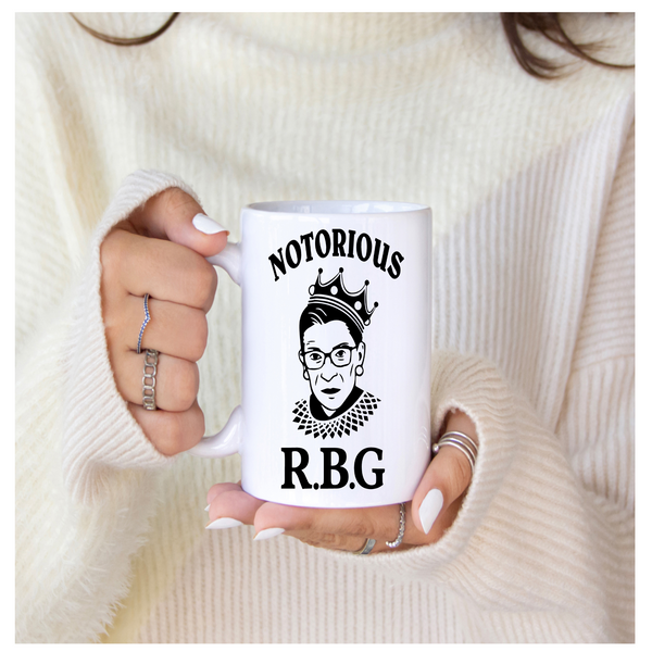 'NOTORIOUS R.B.G' | 11oz Feminist Coffee Mug | Dope Soul Village