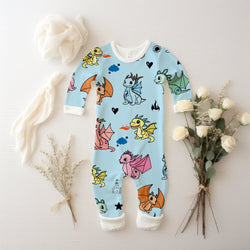 Mystical Dragon Friends - Sensory Smart © All-in-one Nightwear | Dope Soul Village