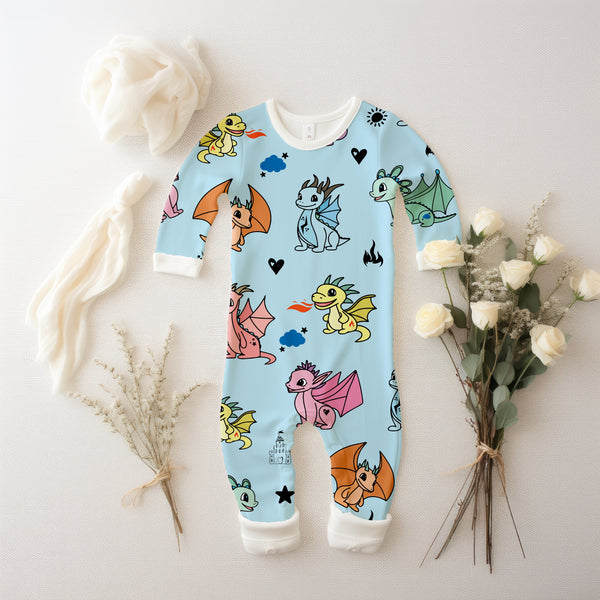 Mystical Dragon Friends - Sensory Smart © All-in-one Nightwear | Dope Soul Village