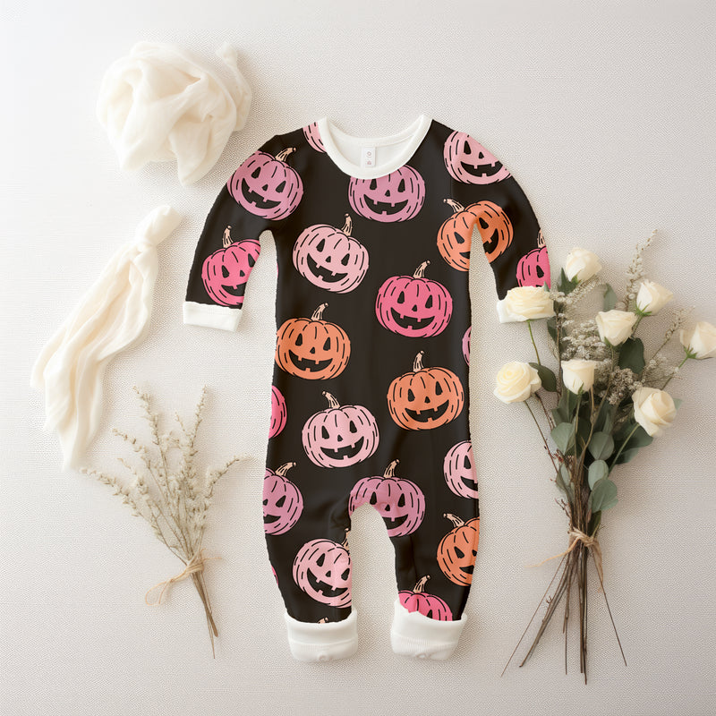 Pink Spooky Halloween - Sensory Smart  All-in-one Nightwear | Dope Soul Village