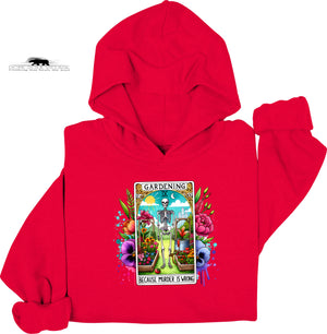 🌱 Gardening Because Murder Is Wrong Tarot Hoodie | Dope Soul Village