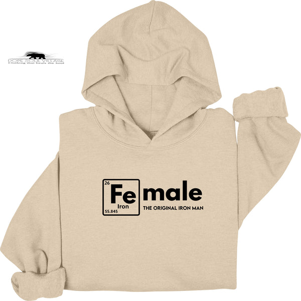 Female original Iron Man | Feminist Unisex Hoodie | Dope Soul Village