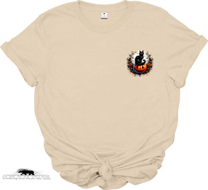 🐈⬛🎃 Mystical Black Cat on Pumpkin | Witchy T-Shirt | Dope Soul Village
