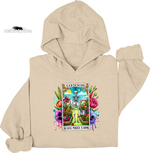 🌱 Gardening Because Murder Is Wrong Tarot Hoodie | Dope Soul Village