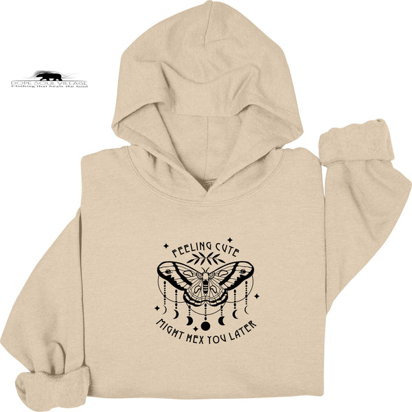 feminist clothing uk
feminine hoodie zip
feminist merchandise uk Feeling Cute Might hex later | Witchy Hoodie | Dope Soul Village