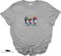 Gray t-shirt with cactus design and 'I Dig Plants' text on a white background