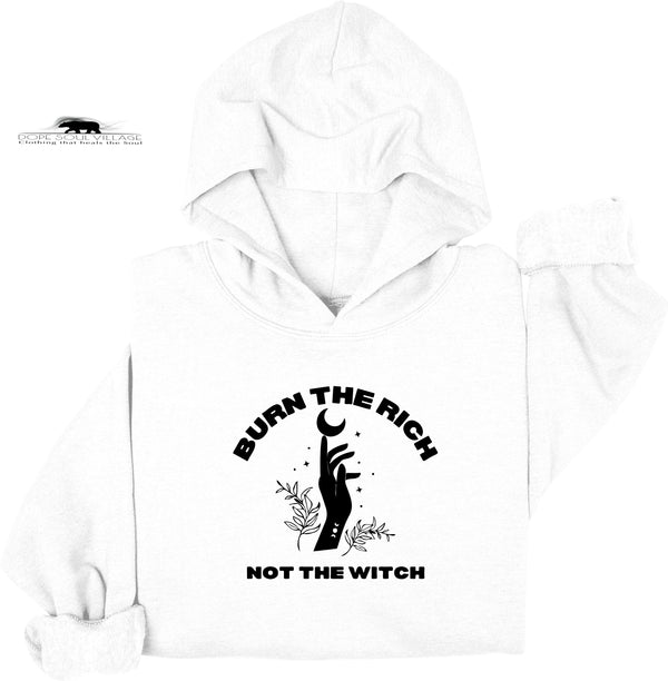 ' Burn the rich not the witch' | Witchy Hoodie | Dope Soul Village