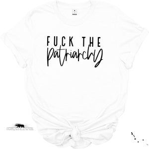 'FK the patriarchy' Unisex T-Shirt | Dope Soul Village feminist samm uk based women owned business. 