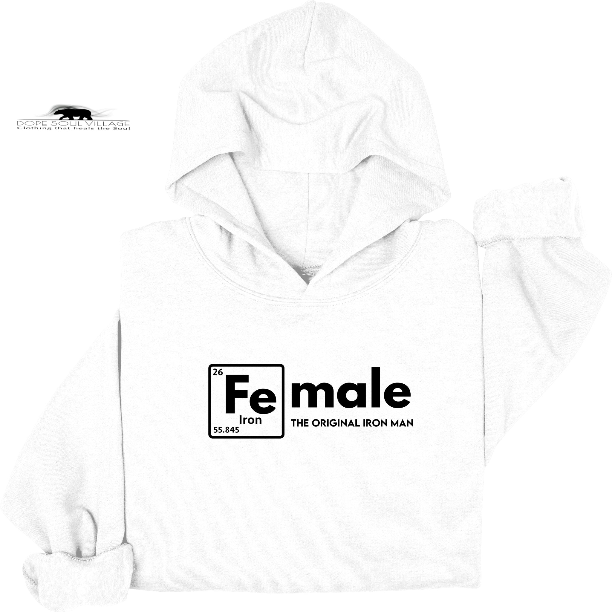 Female original Iron Man | Feminist Unisex Hoodie | Dope Soul Village