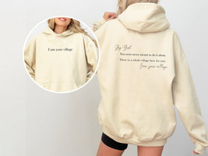 Hey Girl - I am your village | Girls Girl Hoodie | Dope Soul Village