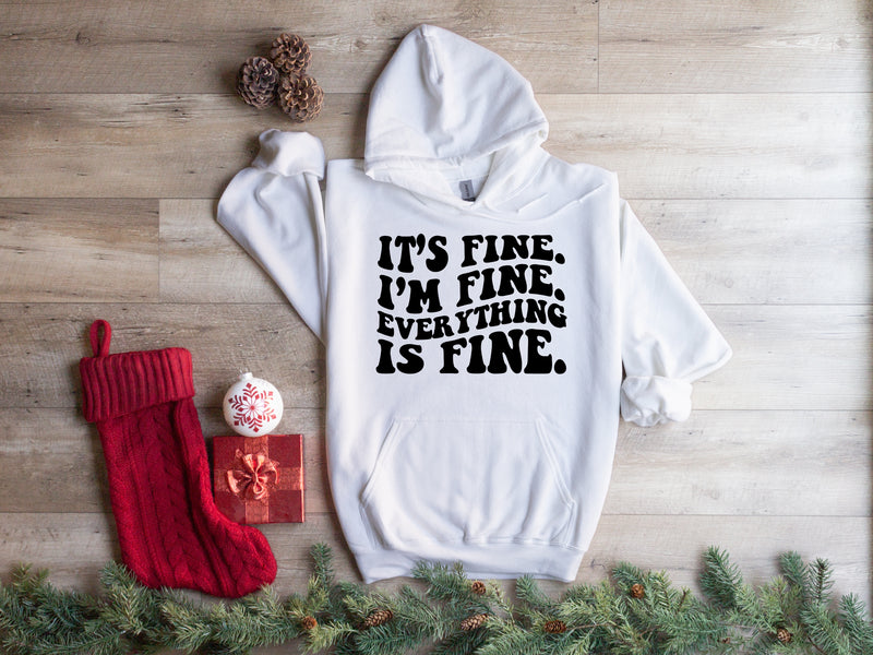 It’s fine I’m fine everything is fine | Mental Health Hoodie | Dope Soul Village