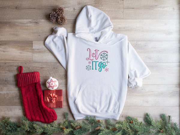 Let it go | Unisex Embroidered Christmas Hoodie| Dope Soul Village