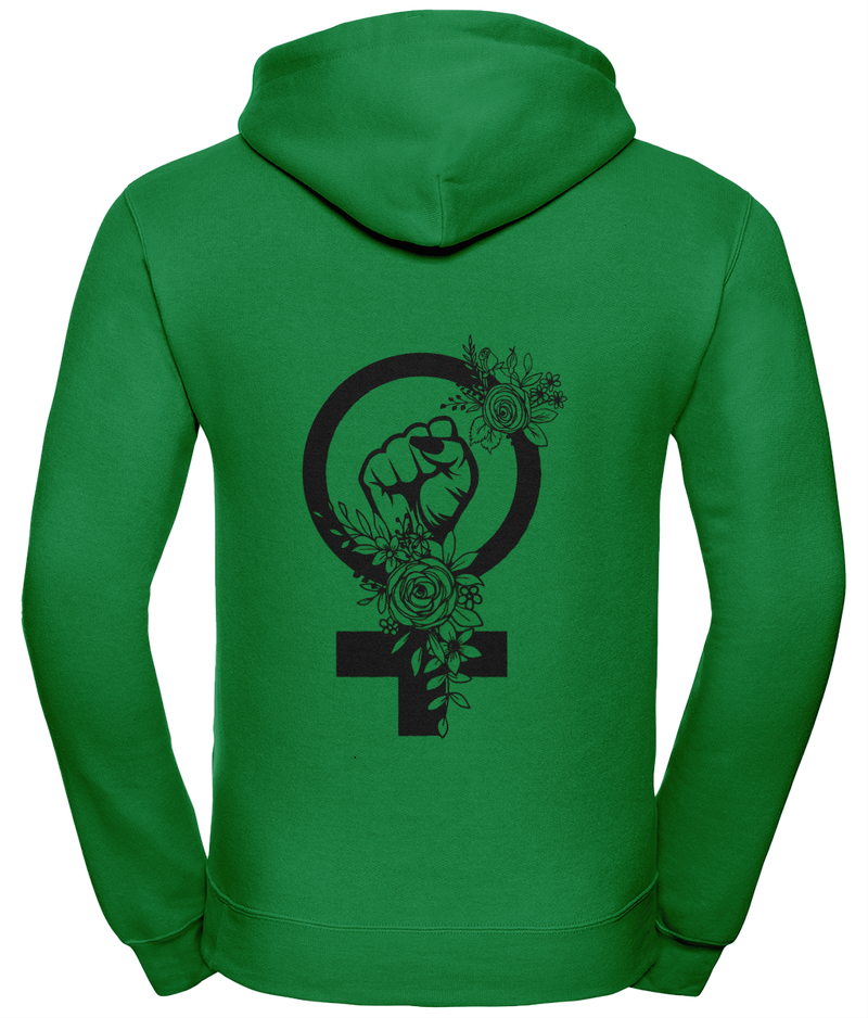 'Feminist Punch' Unisex Hoodie with Zipper | Dope Soul Village