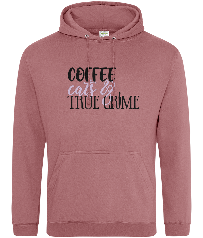 Coffee,Cats and True Crime | Unisex Hoodie | Dope Soul Village