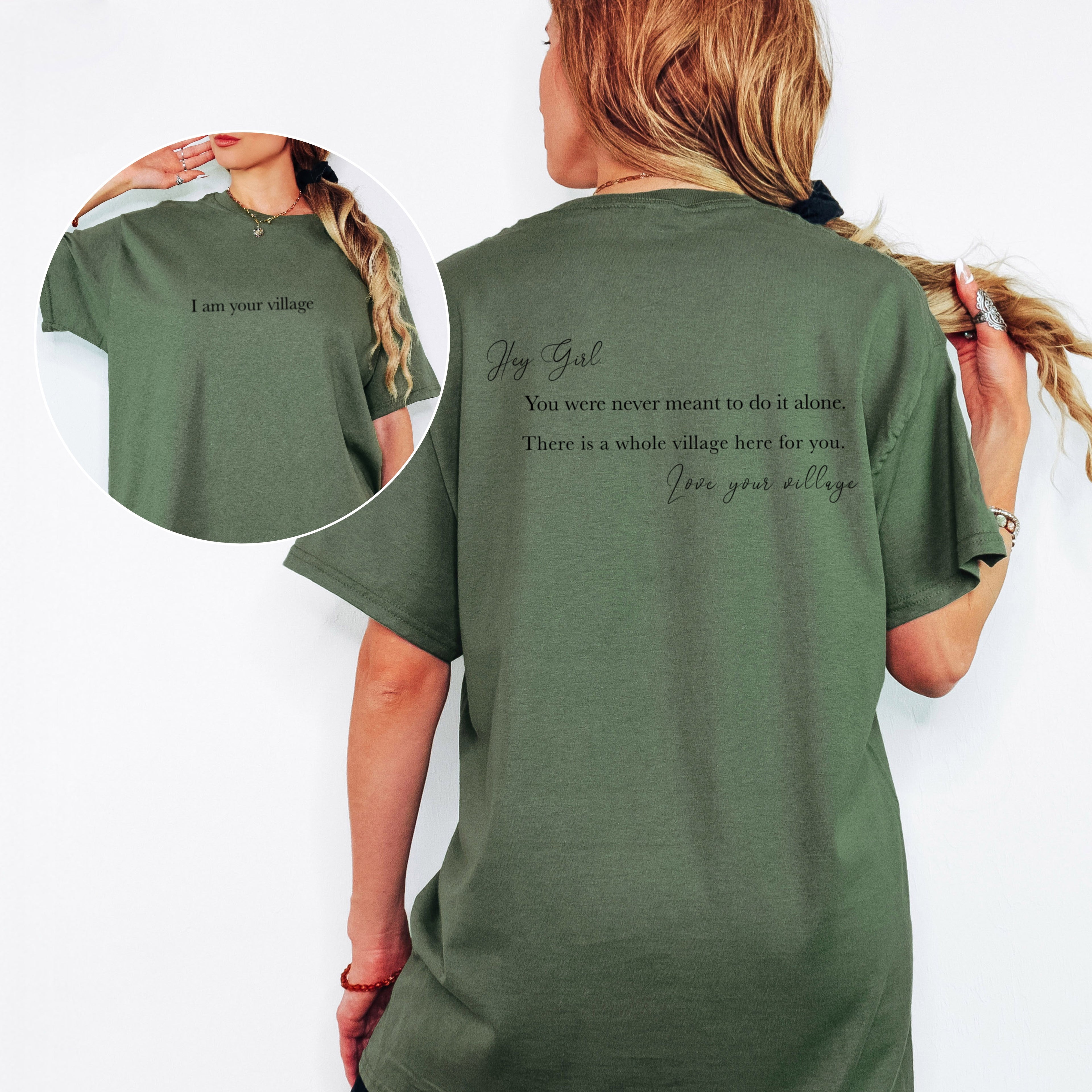 HEY GIRL, I AM YOUR VILLAGE | GIRLS GIRL T-SHIRT | DOPE SOUL VILLAGE
