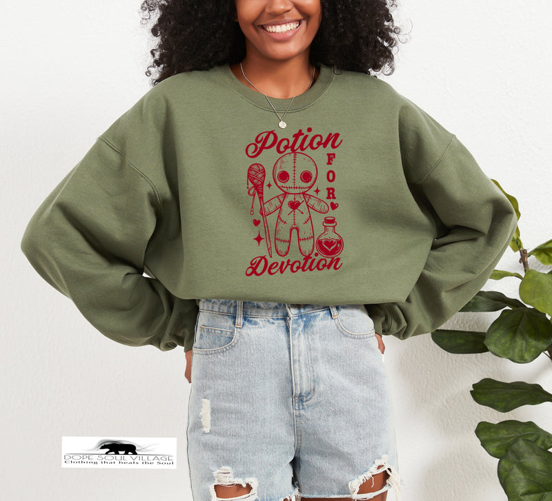 Potion for Devotion | Humour Sweatshirt | Dope Soul Village witchy UK small business