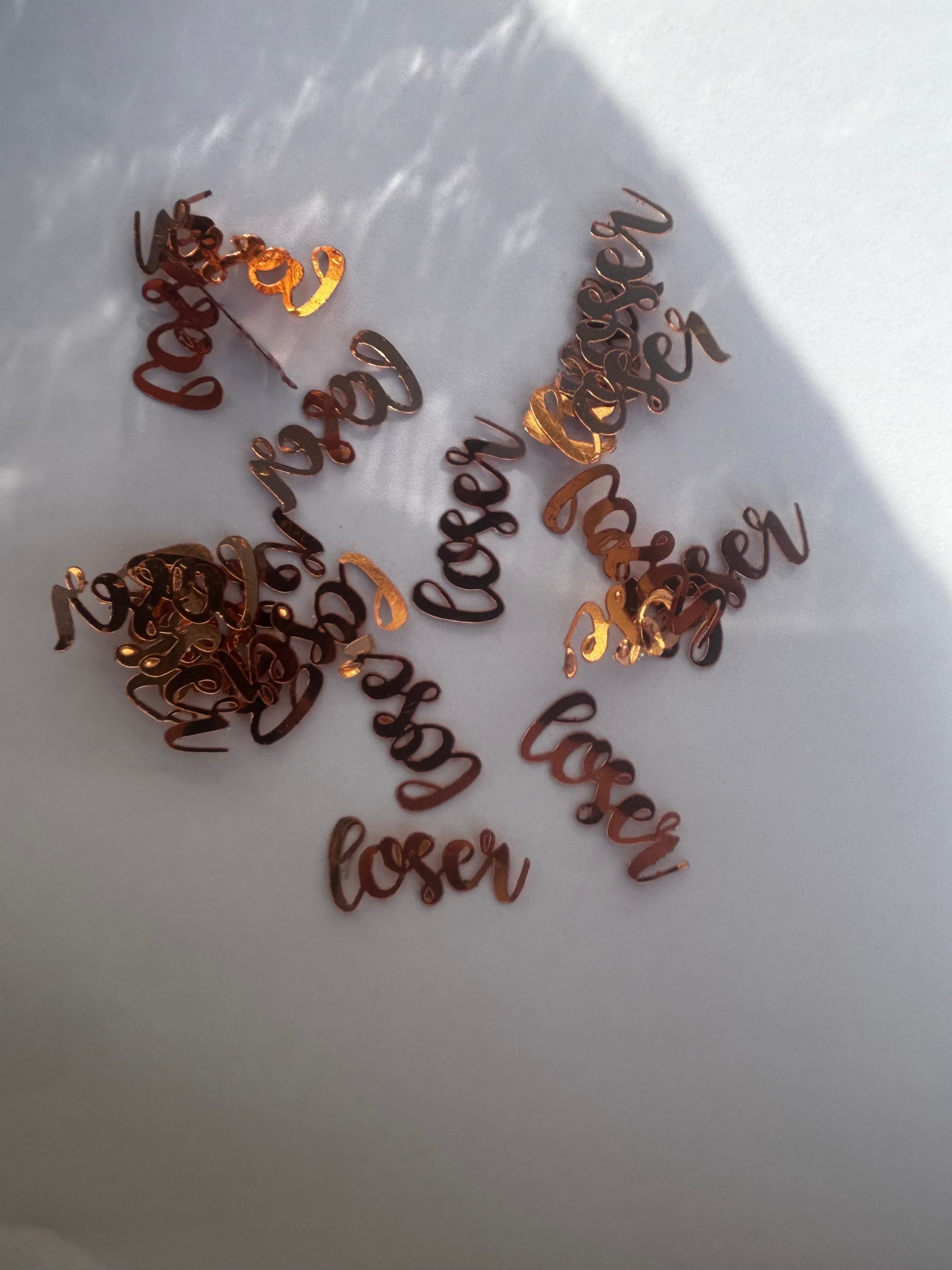 Foil confetti