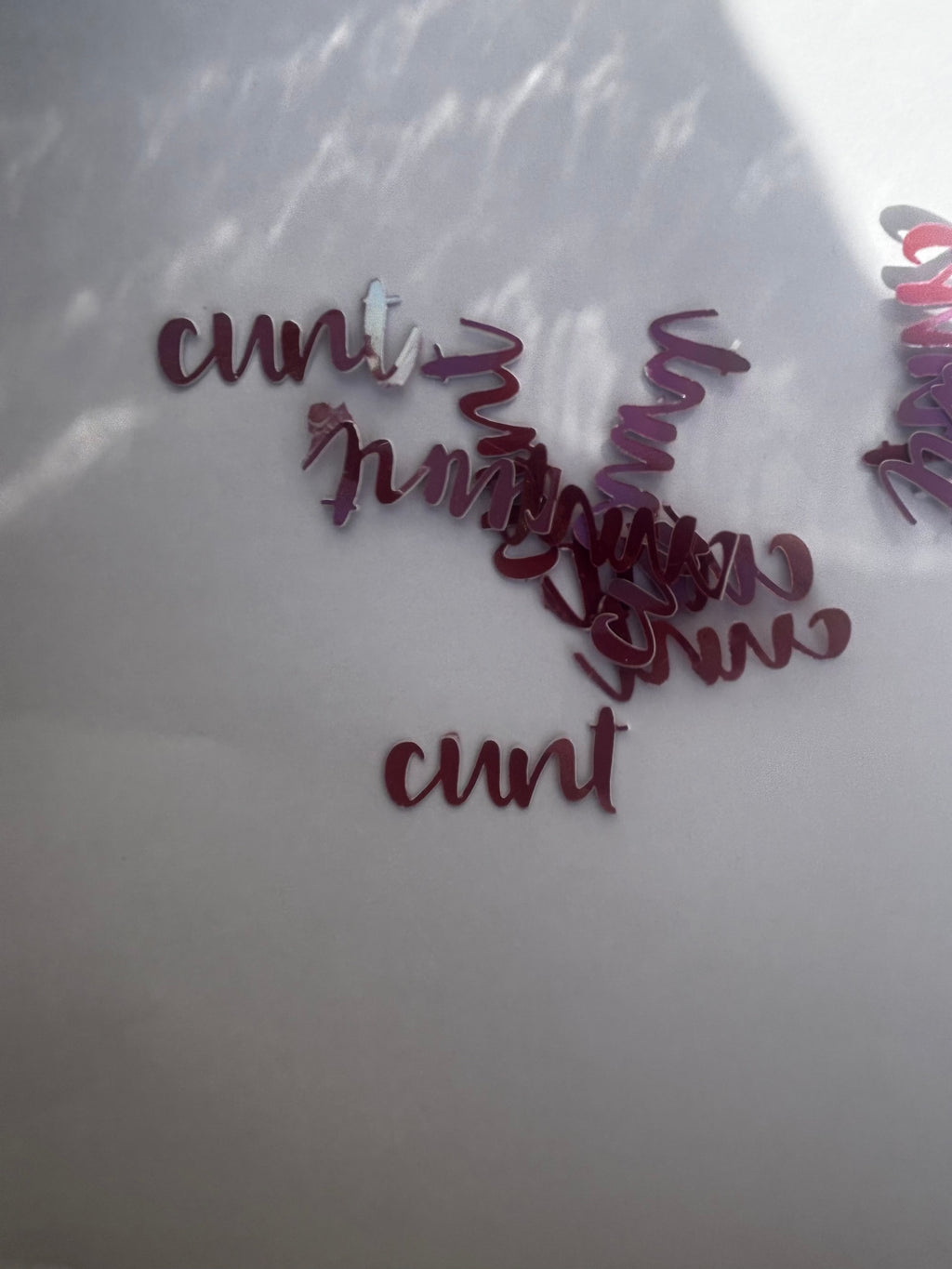 Foil confetti