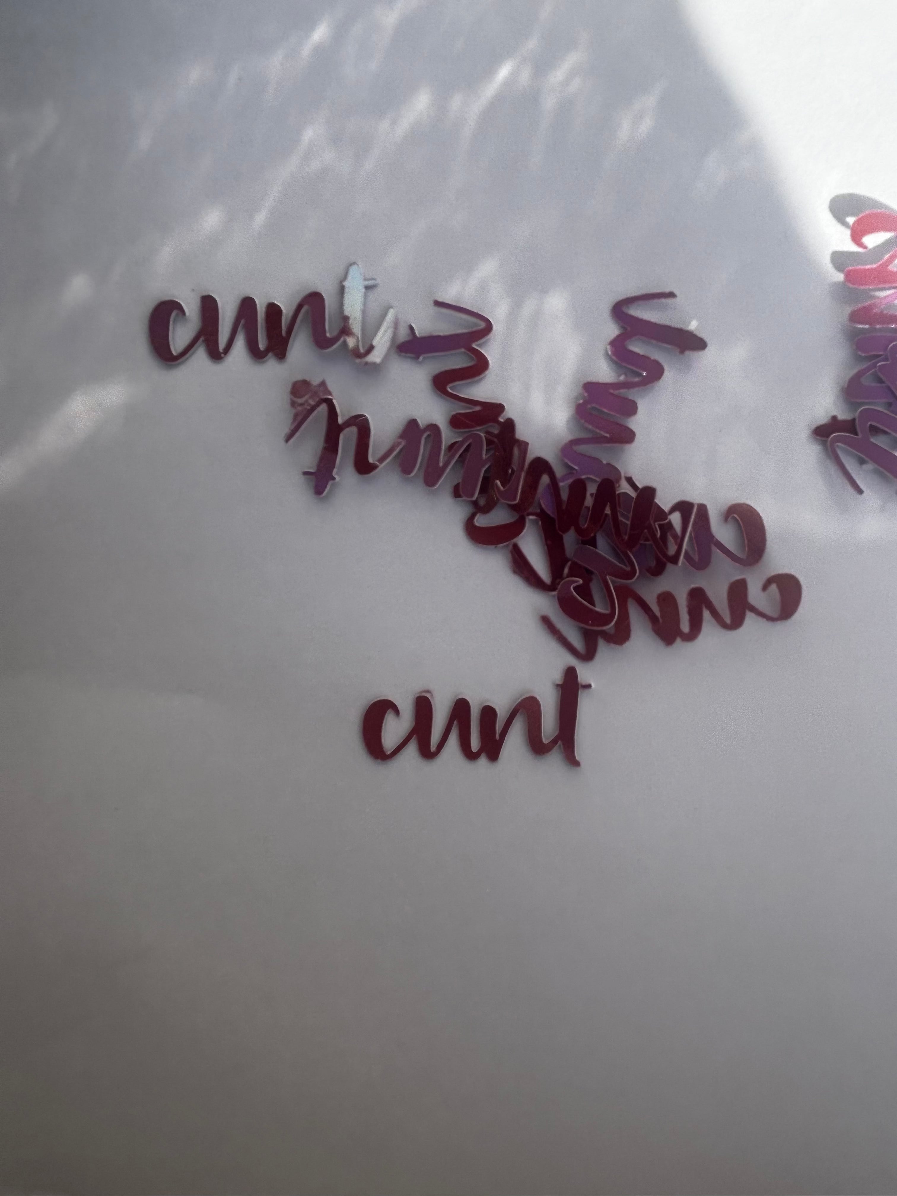 Foil confetti