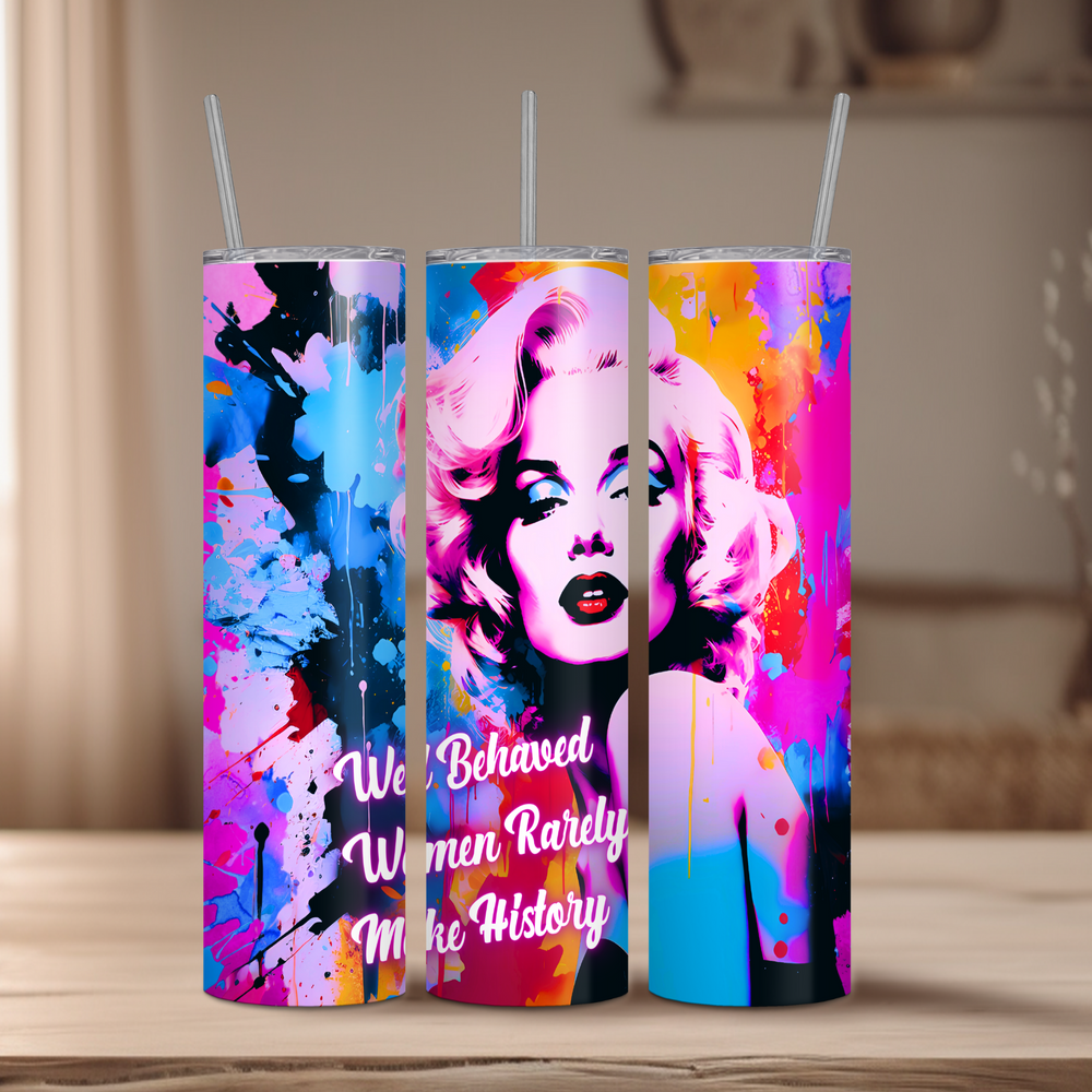 ' Marylin Monroe' Various 20oz Tumbler | Dope Soul Village | feminist small uk based business